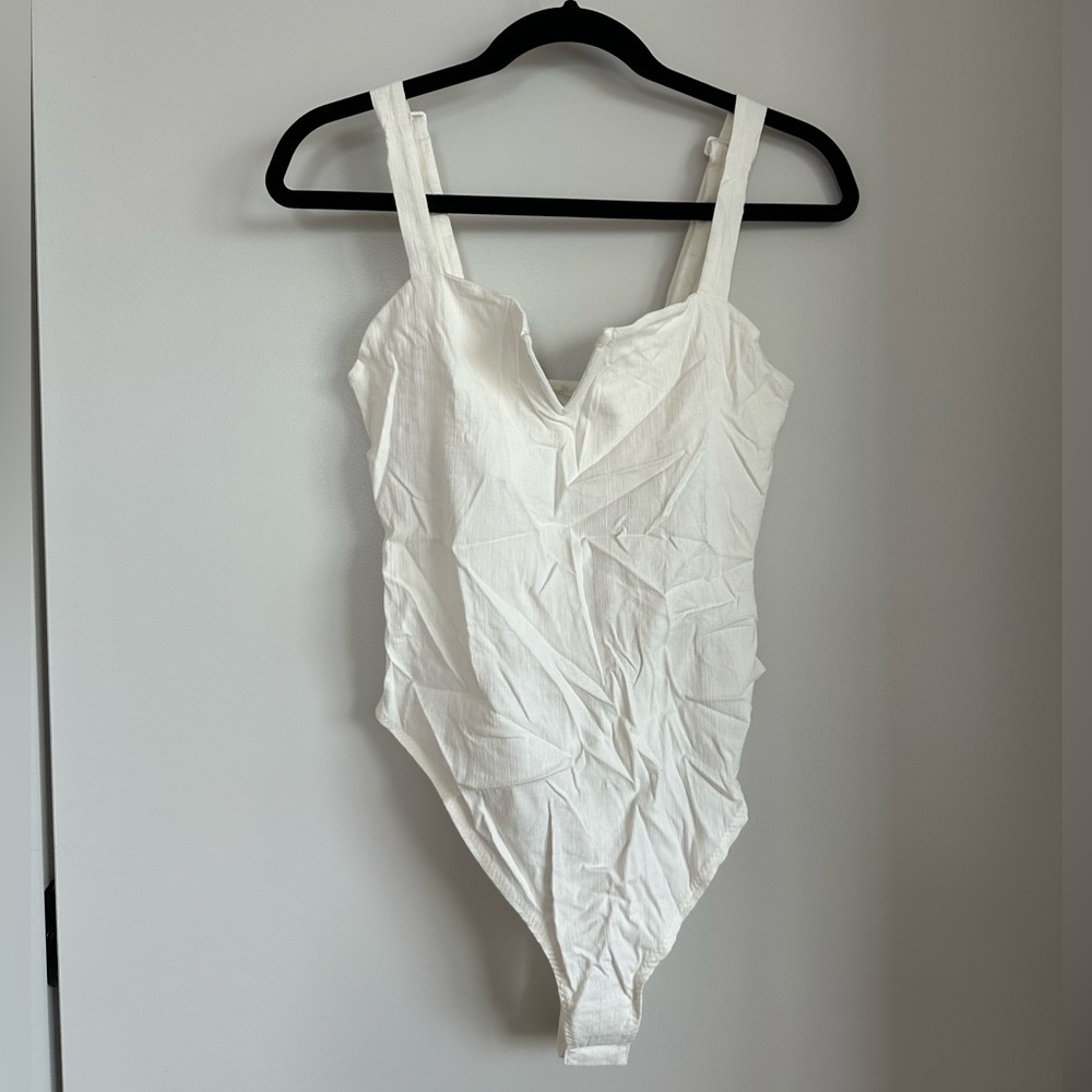 Free People Bodysuit White